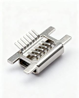 USB 金属连接器外壳 精密冲压接口屏蔽壳 电子设备充电接口外壳