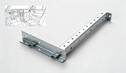 镀锌板汽车内饰安装支架 可调式车载配件固定架 防锈汽车内饰支架